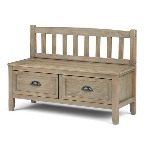 Best Buy Simpli Home Burlington Solid Wood 42 Inch Wide Transitional