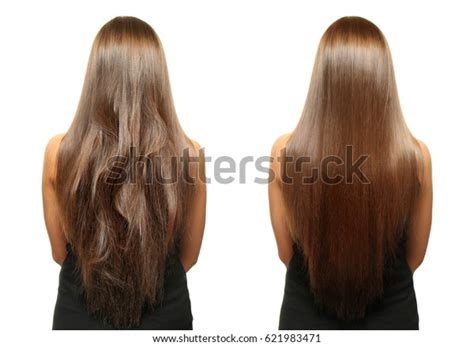 Woman Before After Hair Treatment On Stock Photo 621983471 Shutterstock