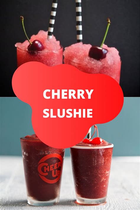Cherry Slushie Recipe Cherry Icees In 3 Steps Recipe Slushie