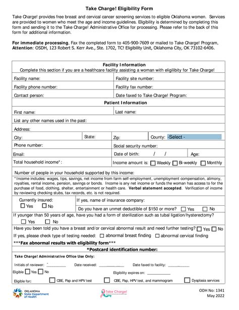 Odh Form 1341 Fill Out Sign Online And Download Fillable Pdf