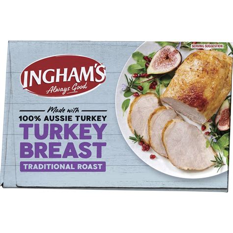 Ingham S Frozen Turkey Breast Traditional Roast Kg Woolworths