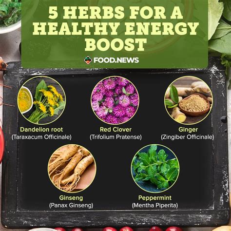5 Herbs For A Healthy Energy Boost Studying Food Healthy Energy Food