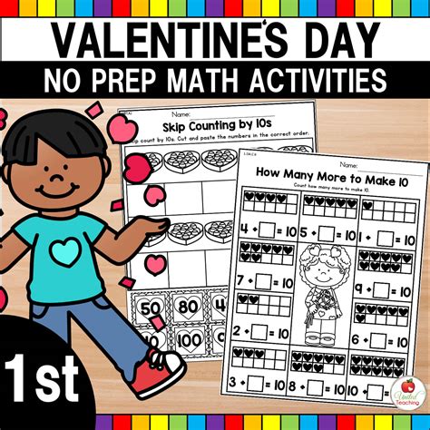 Valentines Day Math Worksheets Worksheets For Kindergarten