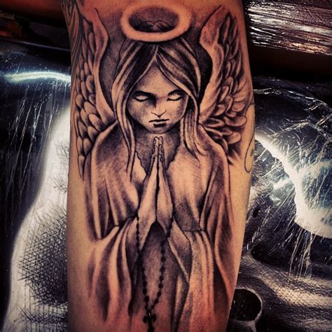 Explore the top 73 angel tattoo designs. Praying Angel Girl Tattoo Design » Tattoo Ideas