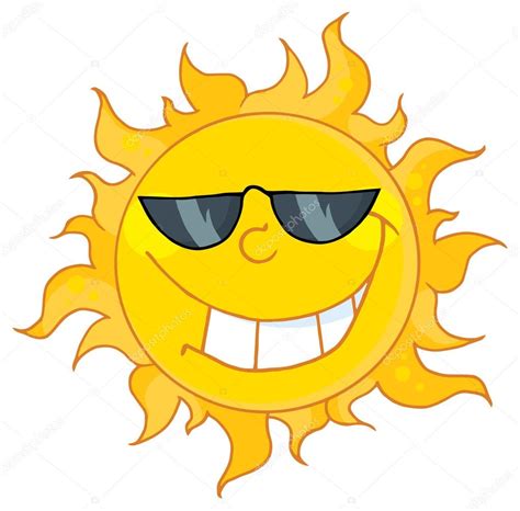 Happy Sun Mascot Cartoon — Stock Vector © Hittoon 61072153