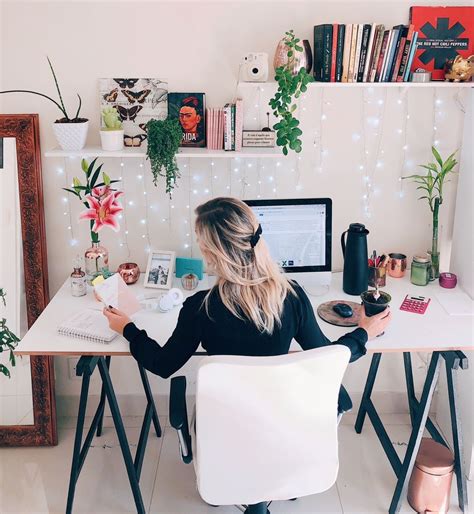 8 Tips For A Productive Home Office#home #office #productive #tips in 2020 | Cozy home office 
