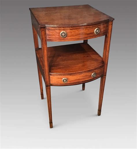 Antique Mahogany Bedside Table In Antique Bedside Tables