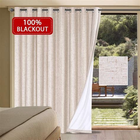 Hversailtex Waterproof Rich Linen Patio Curtain 100