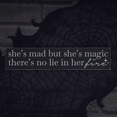 Shes Mad But Shes Magic Charles Bukowski Quote Accent Sign Etsy
