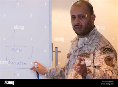 Kuwaiti Marine First Sgt Bader M Al Hubaiter An Infantryman With The