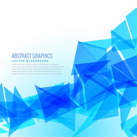 Abstract Blue Triangles Vector Design Background Download Free Vector