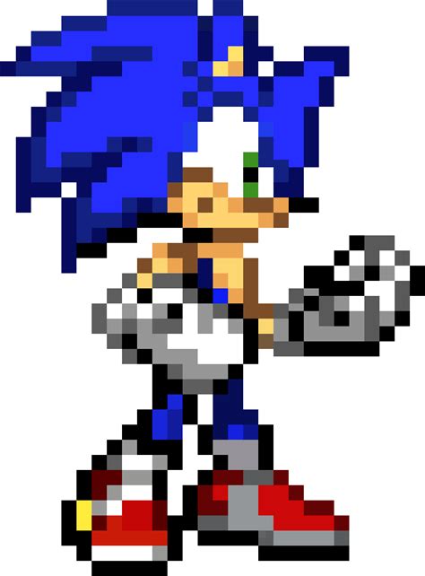 Download Sonic Sprite Sonic Advance Sonic Sprite Hd Transparent Png