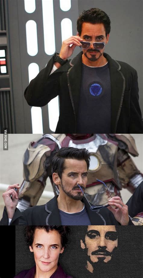 Tony Stark cosplayed by a woman: Li Reznick. | Tony stark cosplay, Tony