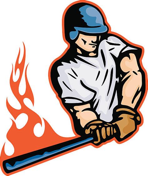 Royalty Free Baseball Fire Clip Art Vector Images