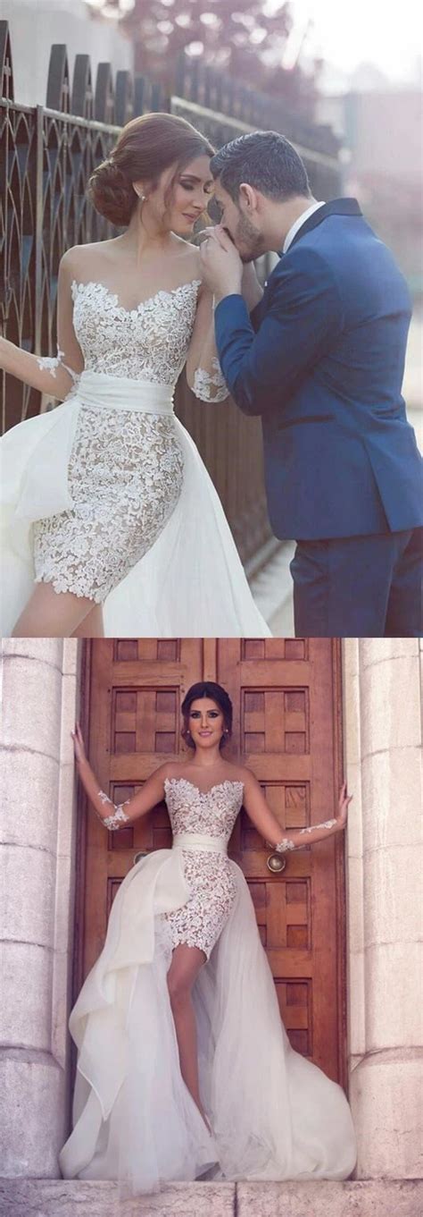 We did not find results for: Long Sleeve Wedding Dresses Sheath Asymmetrical Chic Lace ...