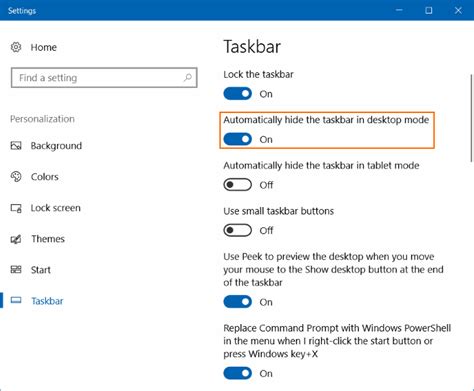 How To Auto Hide Or Completely Hide Windows 10 Taskbar