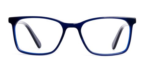 Royal Blue Rectangular Glasses Frames Whitle 4 Specscart ®