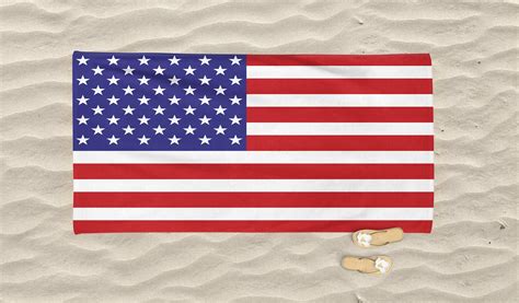 United States Flag Beach Towelt Bath Towel Pool Towel Summer