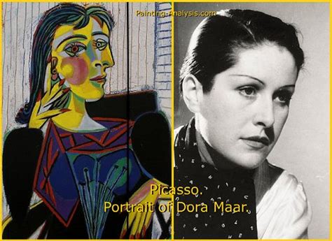 The painting hung in his home until his death in 1973. Pablo Picasso,Portrait of Dora Maar,1937,cubism,analysis ...