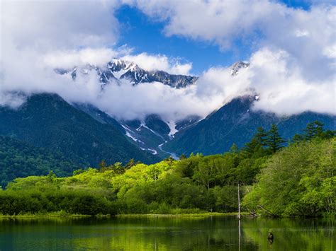 scenery, Mountains, Lake, Forests, Clouds, Nature Wallpapers HD ...