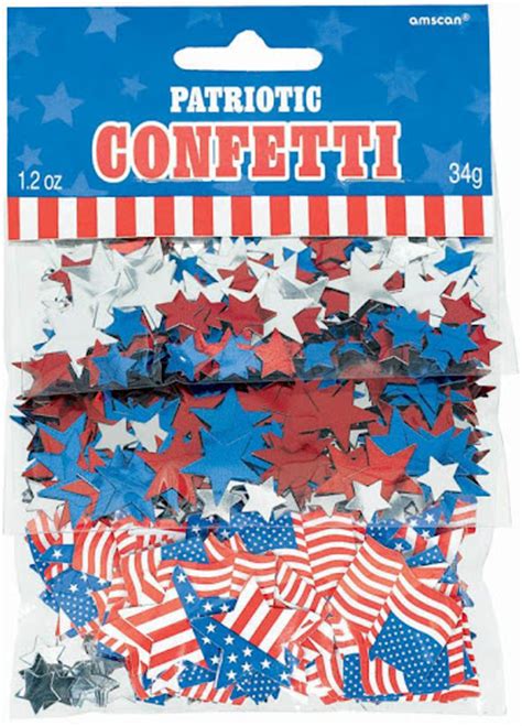 Patriotic Confetti American Flags And Stars Confetti