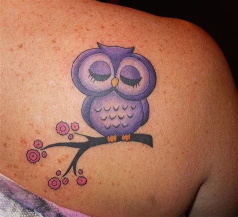 Cute Girly Owl Tattoo Tattoos Pinterest