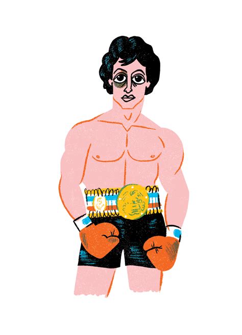 Rocky By Brad Woodward Rocky Balboa Poster Character Illustration