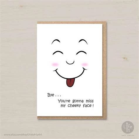 Funny Goodbye Card Farewell Card Printable Coworker Card Etsy Schweiz