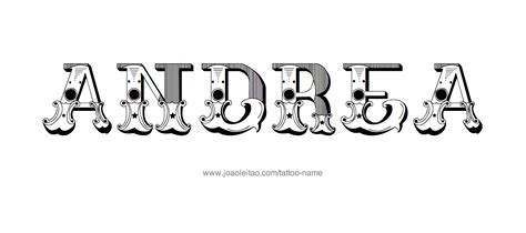 Andrea Name Tattoo Designs