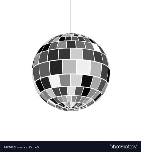 Mirror Ball Vector Disco Ball Icon Nightlife Of S Retro Disco Party
