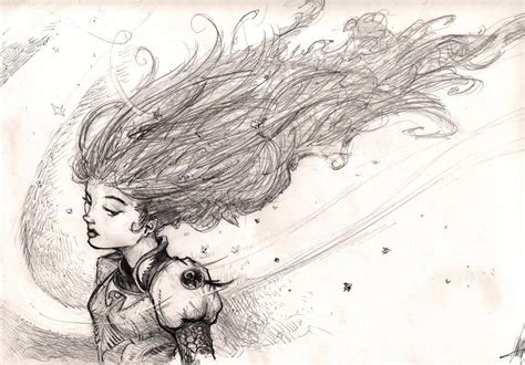 Hair In The Wind By Archermonster On Deviantart