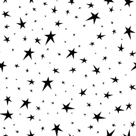 Random Stars Seamless Pattern Starry Sky Vector Wallpaper 素材 Canva可画