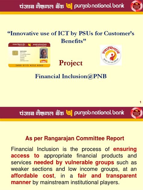 Financial inclusion, the provision of suitable, affordable and quality financial services to all segments of society contributes to balanced as well as sustainable economic growth and development. RANGARAJAN COMMITTEE REPORT ON FINANCIAL INCLUSION PDF