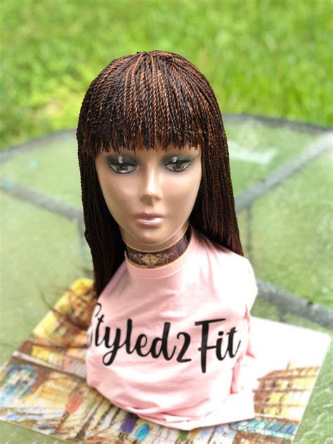 Braided Wig Fringemade To Order Chose Your Color And Etsy