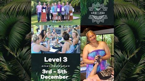 Level 3 Traditional Old Style Lomi Lomi Massage Training Tally Valley Ohana Retreat Currumbin