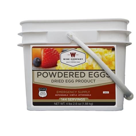 Wise 144 Servings Of Emergency Freeze Dried Powdered Eggs