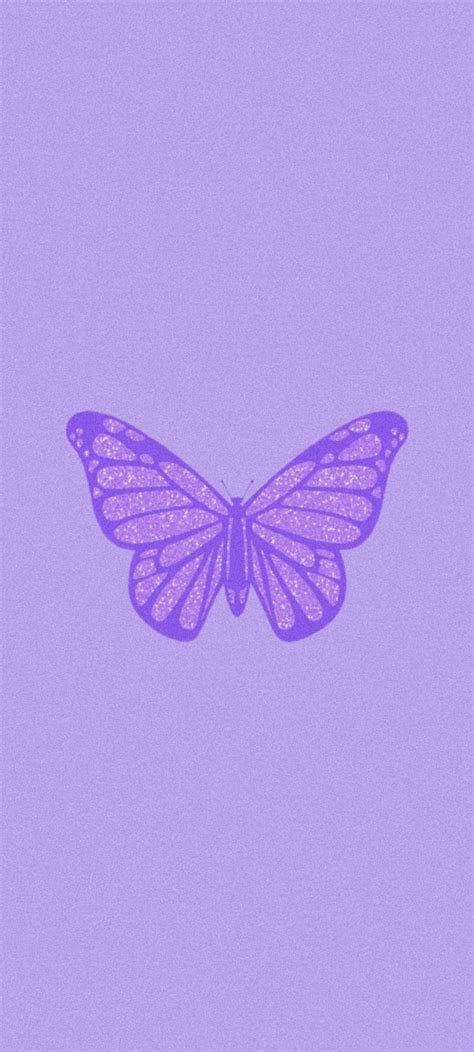 A Purple Butterfly On A Light Purple Background