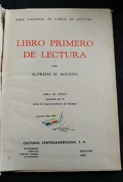 Libro Primero De Lectura Alfredo Maguayoedicion 1961 1924632781