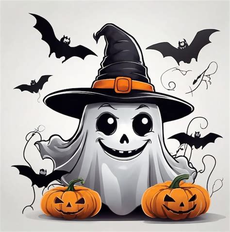 Premium Vector Cute Halloween Ghost