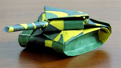 Как сделать танк из бумаги своими руками оригами танк Paper Tank