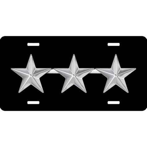 Air Force Lieutenant General Officer Rank Insignia License Plate