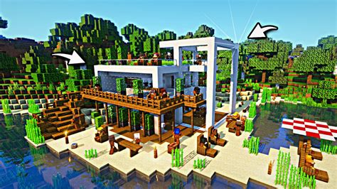 Minecraft Timelapse Beach House Youtube