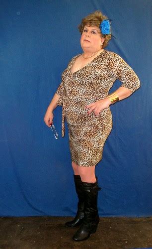 Hot Mess In An Animal Print A Low Cut Animal Print Dress W Flickr