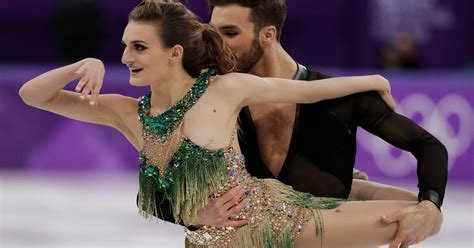 French ice dancer doesn't risk another wardrobe malfunction
