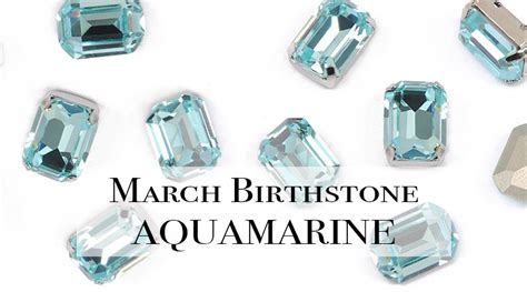 March Birthstone Aquamarine Narcisa Pheres