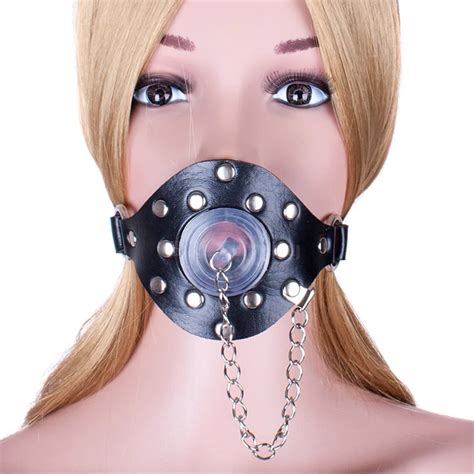 Black Leather Bdsm Mouth Gag Adult Sex Products Slave Torture Training Torture Kit Sex Bondage