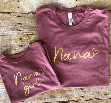 Nana And Nanas Girl Shirts Nana Tshirt Grandma Tee T Etsy