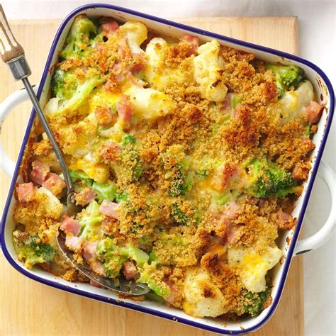 Even my 2 kids ate it and that's always a. Ham & Veggie Casserole Recipe | Taste of Home
