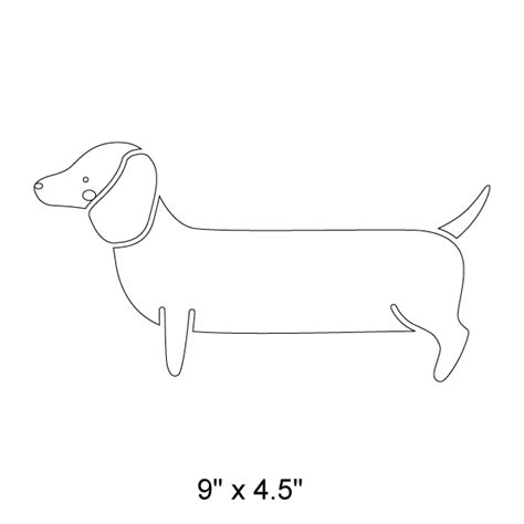 Dachshund Stencil For Walls Self Adhesive Wiener Dog Stencil