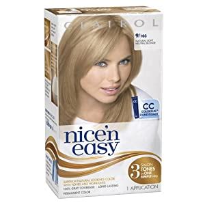 Amazon Com Clairol Nice N Easy Hair Color 103 Natural Light Neutral Blonde 1 Kit Pack Of 3